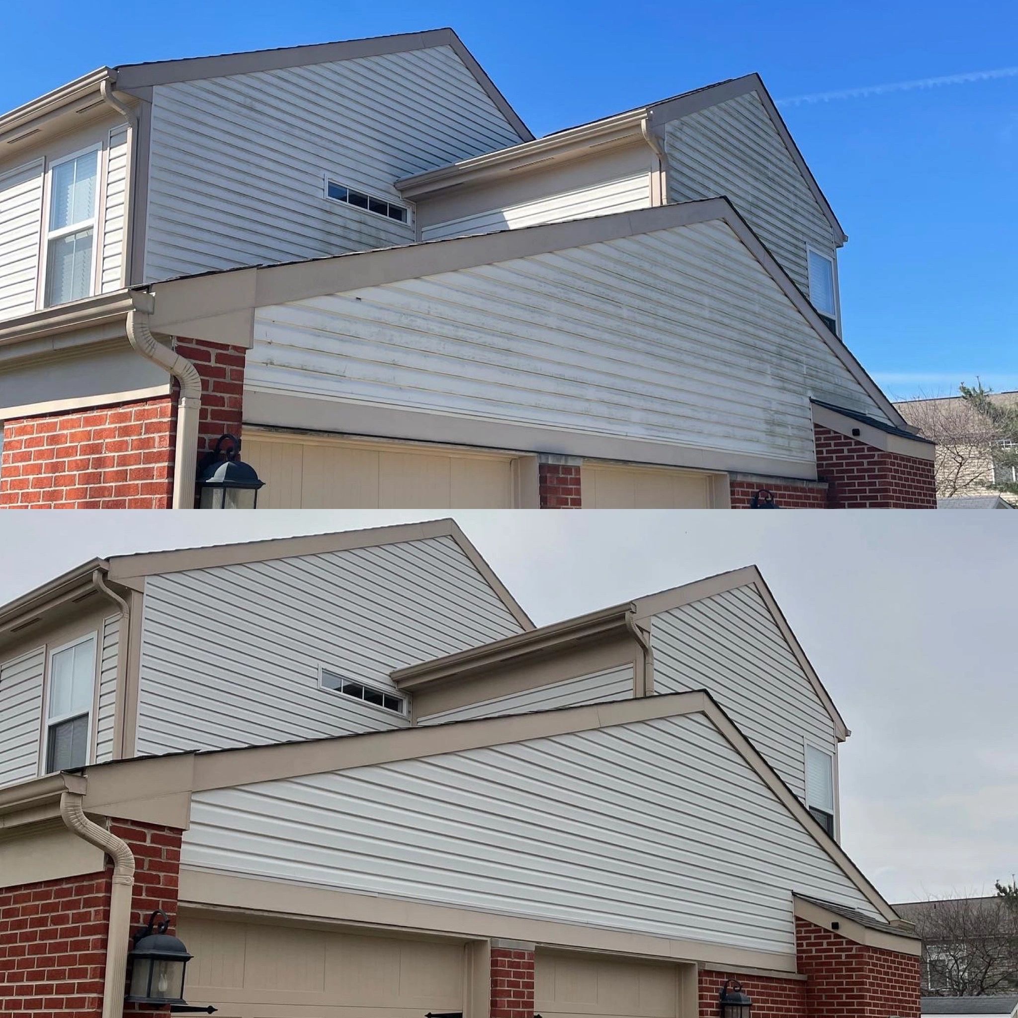 Exterior house cleaning